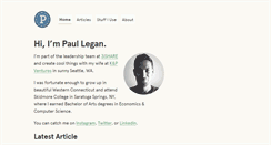 Desktop Screenshot of paul.io