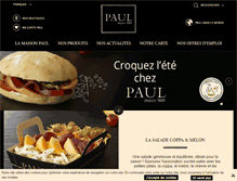 Tablet Screenshot of paul.fr